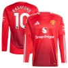 Officiële Voetbalshirt Manchester United Rashford 10 Thuis 2024-25 Lange Mouw - Heren